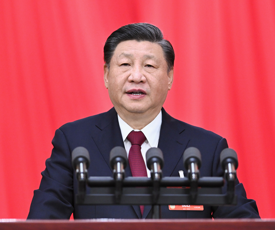 習近平在第十四屆全國人民代表大會第一次會議上的講話